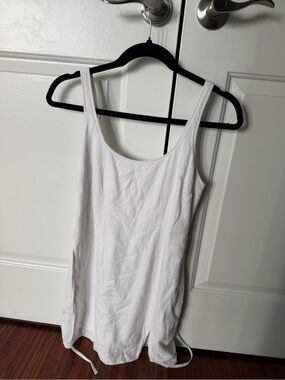 Abercrombie & Fitch White Scoop-Neck Tank